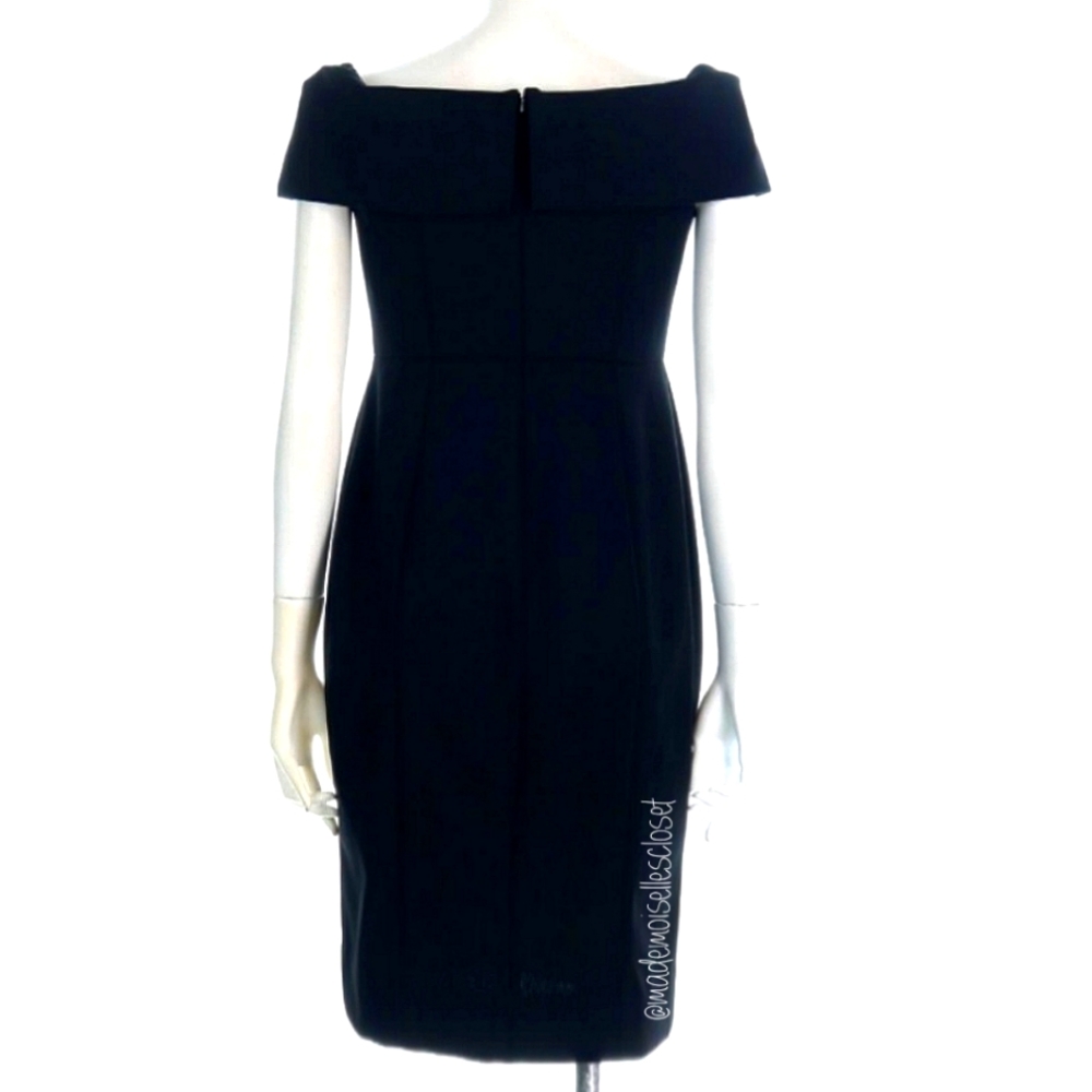 Black Cocktail Sheath Dress Sz 12 NWT - Picture 4 of 4